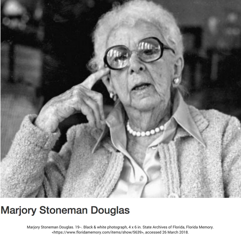 Blog Post: Marjory Stoneman Douglas: Defender of the Everglades https://www.biophiliafoundation.org/defender-everglades/