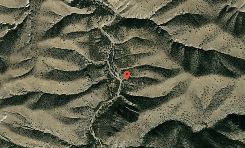 Satellite Map Cajon Bonito, Sonora, Mexico